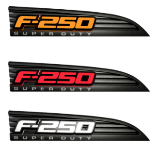 11-16 Ford F250 Illuminated Emblems 2-Piece Kit Includes