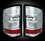 Paint Matched Chevy Silverado 14-16 Smooth "OLED" Style LED Tail Lights - Fits all 3rd Gen Chevy Silverado models: Single Wheel & Dually 2014-2016 & Also Fits 3rd Gen GMC Sierra (Dually ONLY) 2015-2016