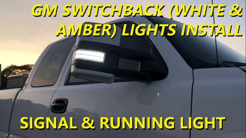 LED Switchback GMC and Chevy Tow Mirror Marker Lights
