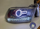 2009-2015 Dodge Ram Projector Headlight paint matched rgbw